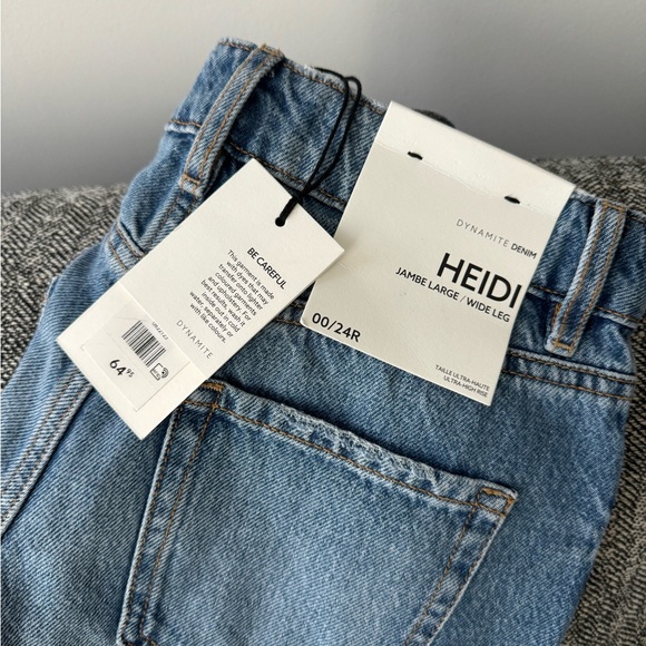NWT Dynamite Heidi Wide Leg Denim - Picture 2 of 3